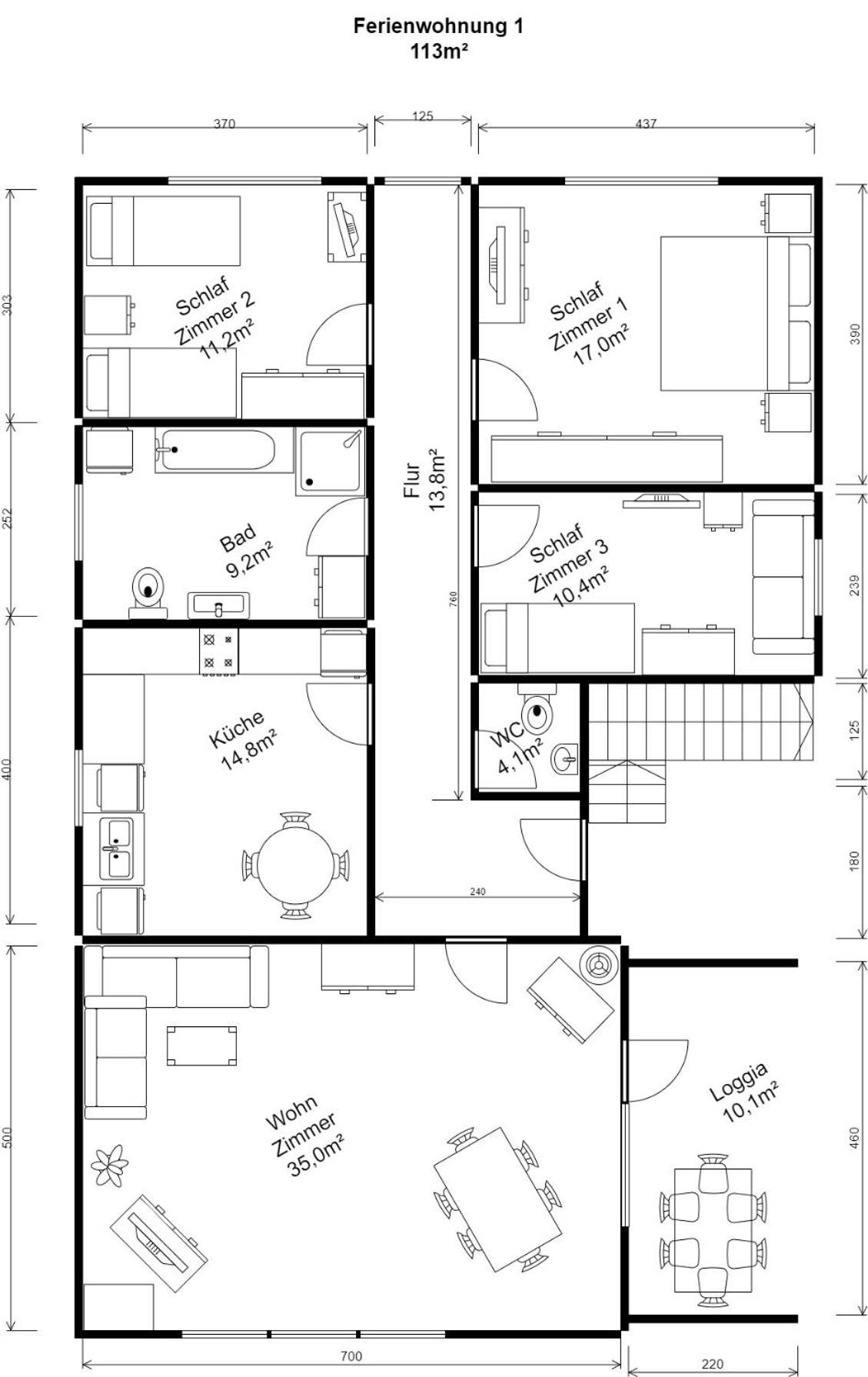 Ferienwohnung Van Den Berg Rees Rum bild